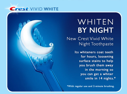 Whiten By Night - New Crest Vivid White Night Toothpaste